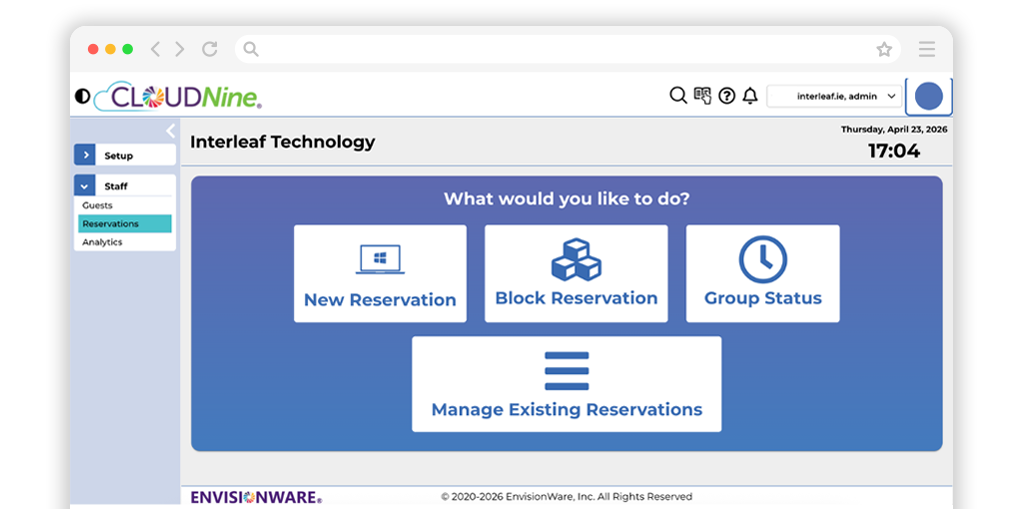CloudNine Reservation - Manage Public Computer Libraries - Interleaf